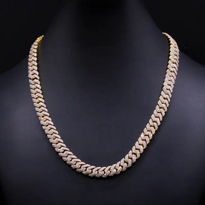 10mm Yellow Gold Cuban Link