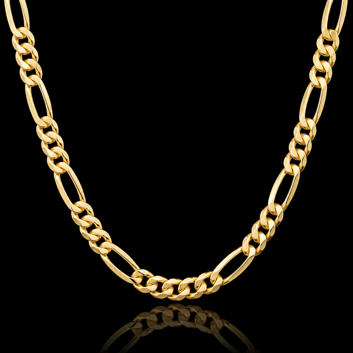 14KT Solid Yellow Gold Figaro Chain