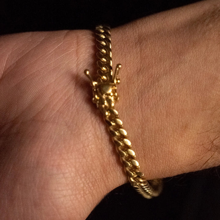 6mm Gold Miami Cuban Bracelet