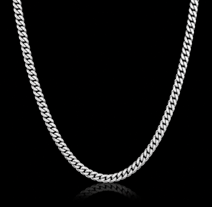 6.5mm-Silver Cuban Link
