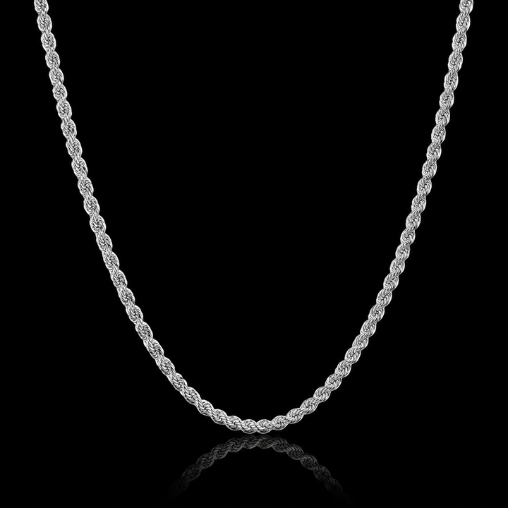 4mm- Silver Rope