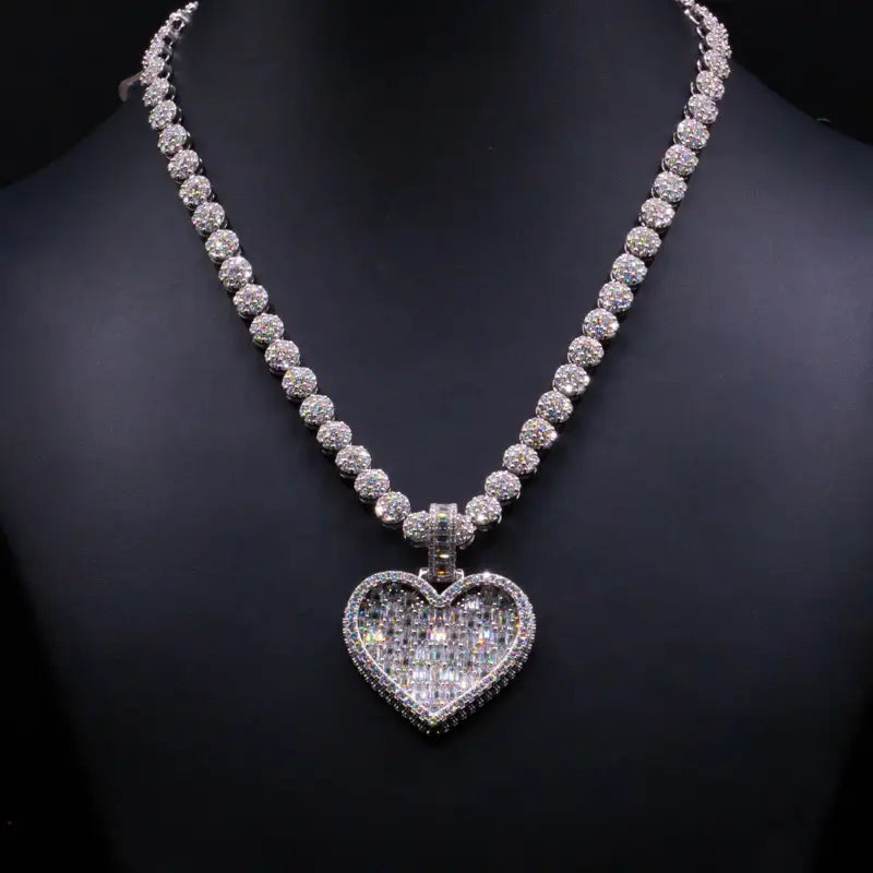 Honeycomb Chain + Baguette Heart