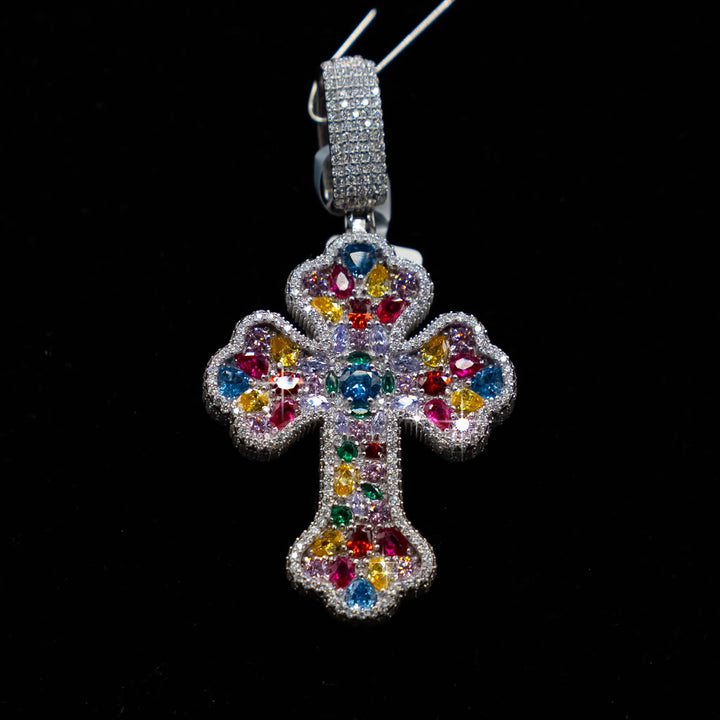 Gemstone Cross Pendant
