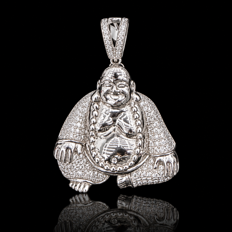 Mini Laughing Buddha Pendant - Classic