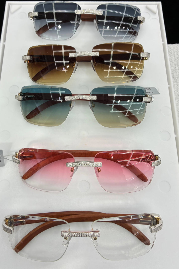 Iced Out Moissanite Glasses