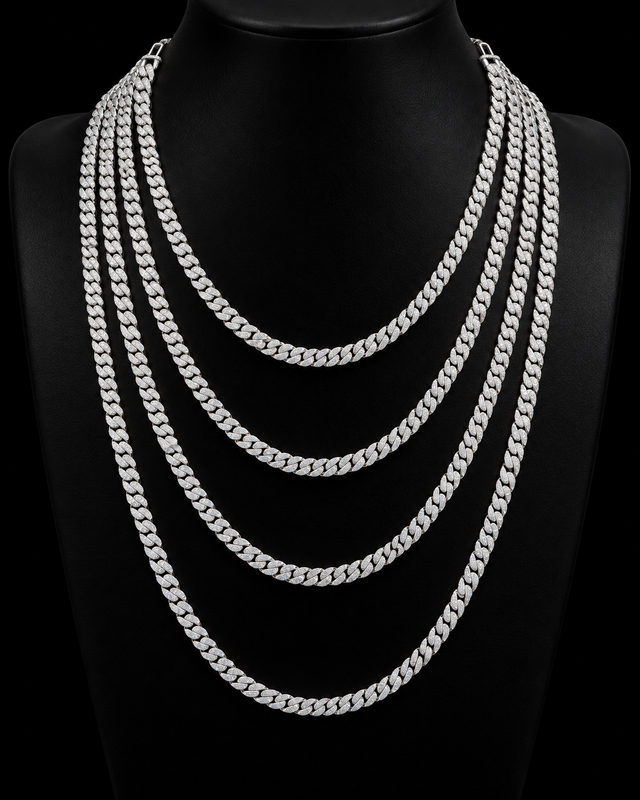 Premium Moissanite Cuban Link Chain - 16mm / 24"