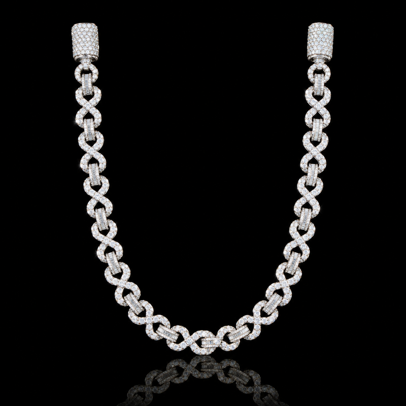 Moissanite Heartlink Chain - Bracelet