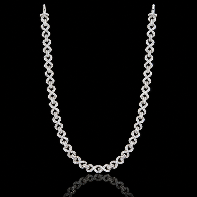Moissanite Heartlink Chain - Long Chain