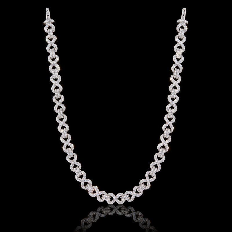 Moissanite Heartlink Chain - Long Chain