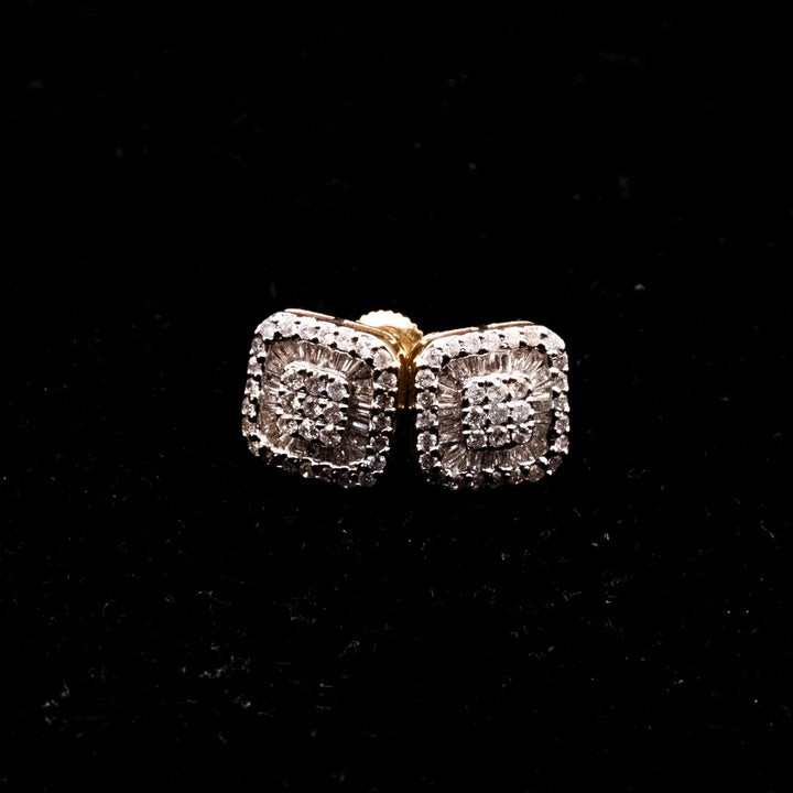 Baguette "The Target' Earrings