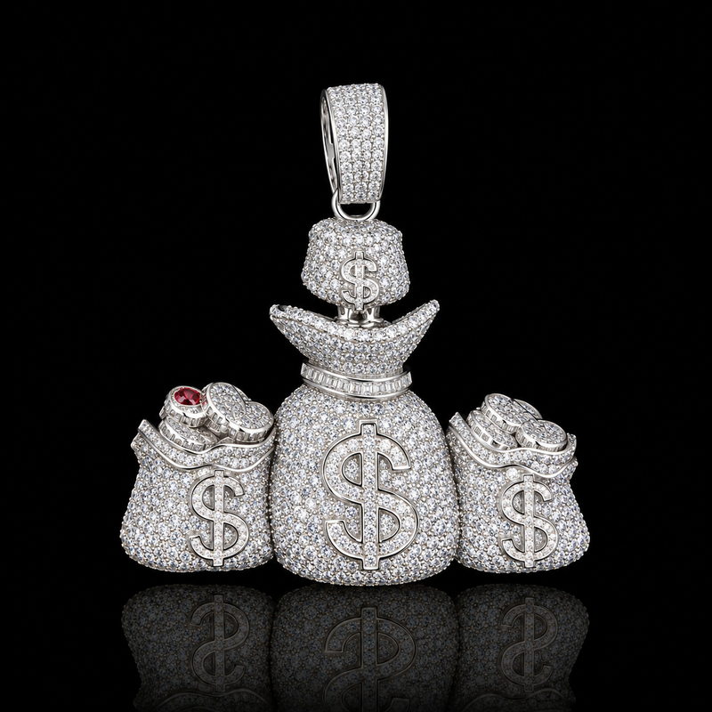Triple Money Bag Pendant